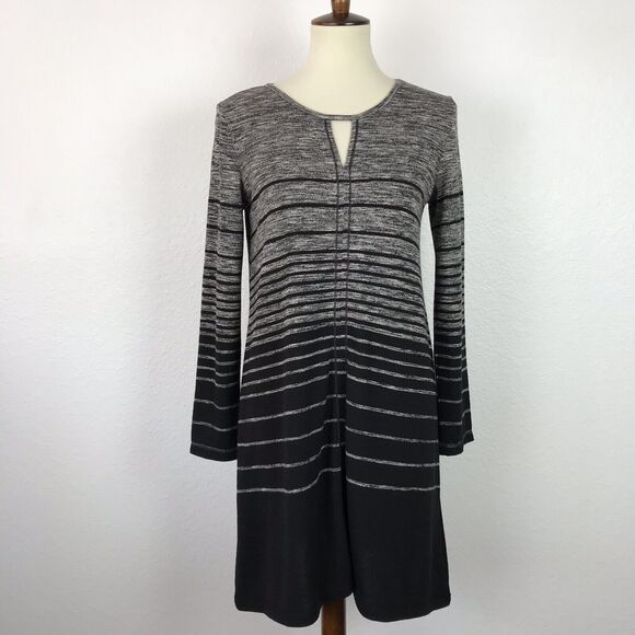 Max Studio Dress Pullover Striped Stretch Knit Color Block - Picture 1 of 9